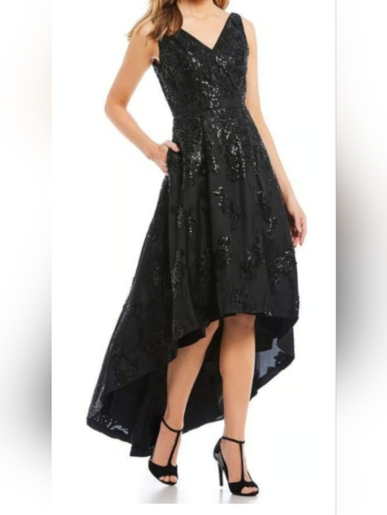 Calvin Klein Dresses & Skirts - Calvin Klein Black Sequin High Low Formal Dress Size 10 NWT Evening Gown